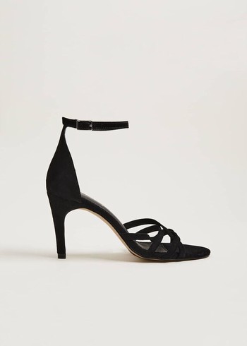 Phase Eight Barely There Heels Black Canada | VSEURQ-418